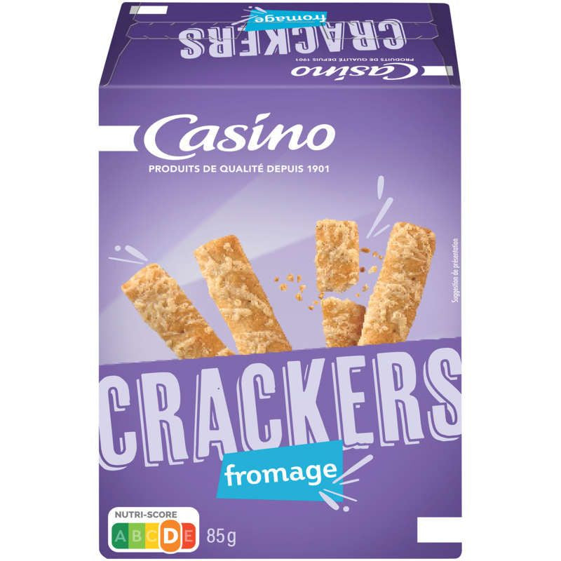 Casino Feuilletés - Biscuits apéritifs - Fromage - Sans huile de palme - 85g