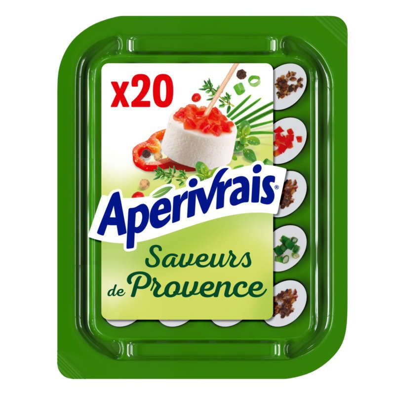 Fromages apéritifs - Saveurs provençales - poivron thym ciboulette