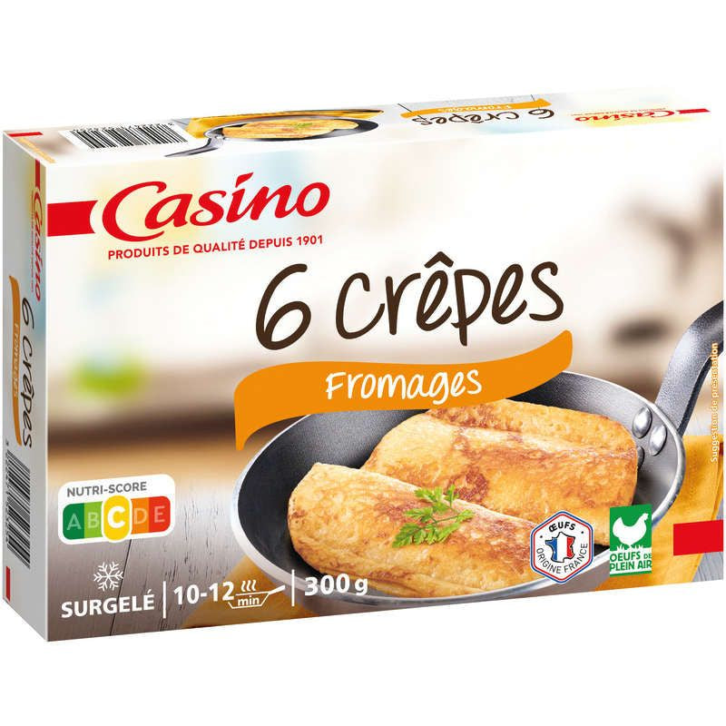 Casino 6 crêpes fromage - 300g