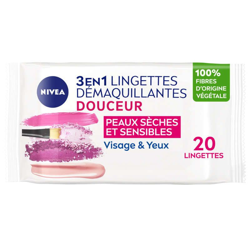 Nivea Lingettes Démaquillantes Pour Peaux Sèches x20