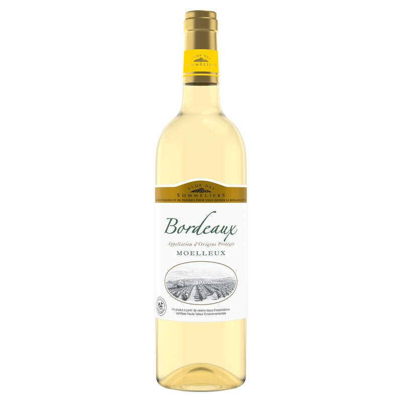 Club des Sommeliers AOC Bordeaux Vin Blanc Moelleux 75cl