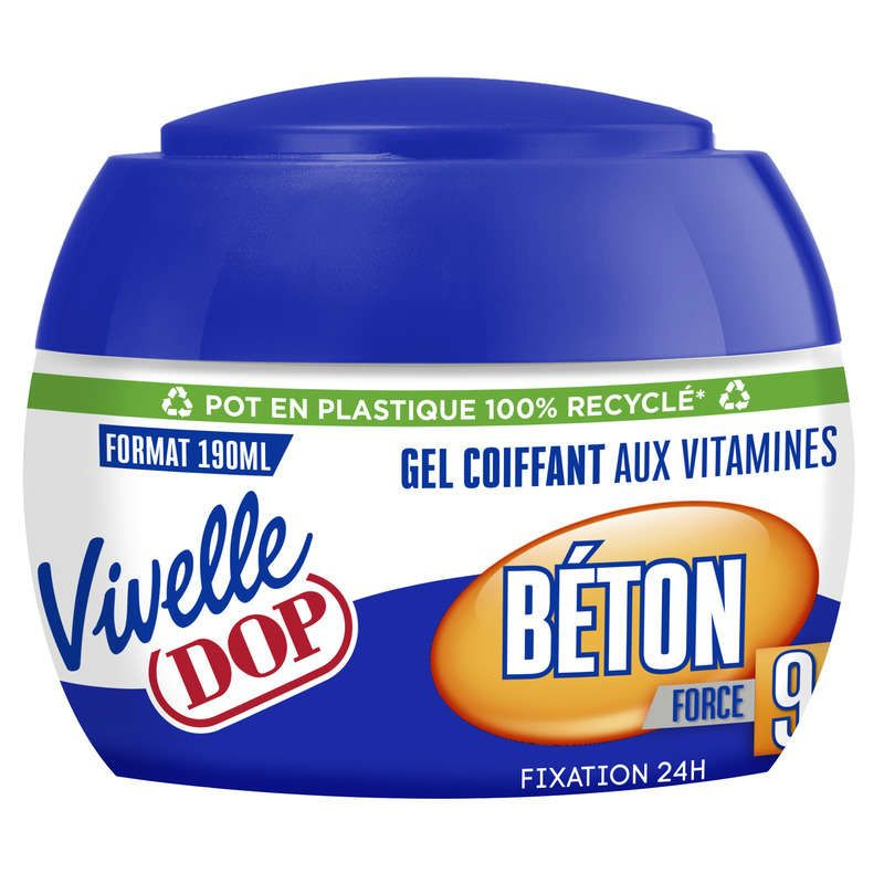 Vivelle Dop Gel aux Vitamines Fixation 24H Béton Force 9 190ml