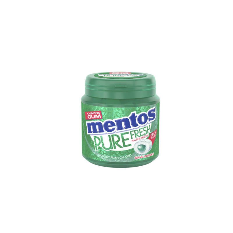 Mentos Pure Fresh ChloroChewing Gum sans sucres 50 dragées - 100g