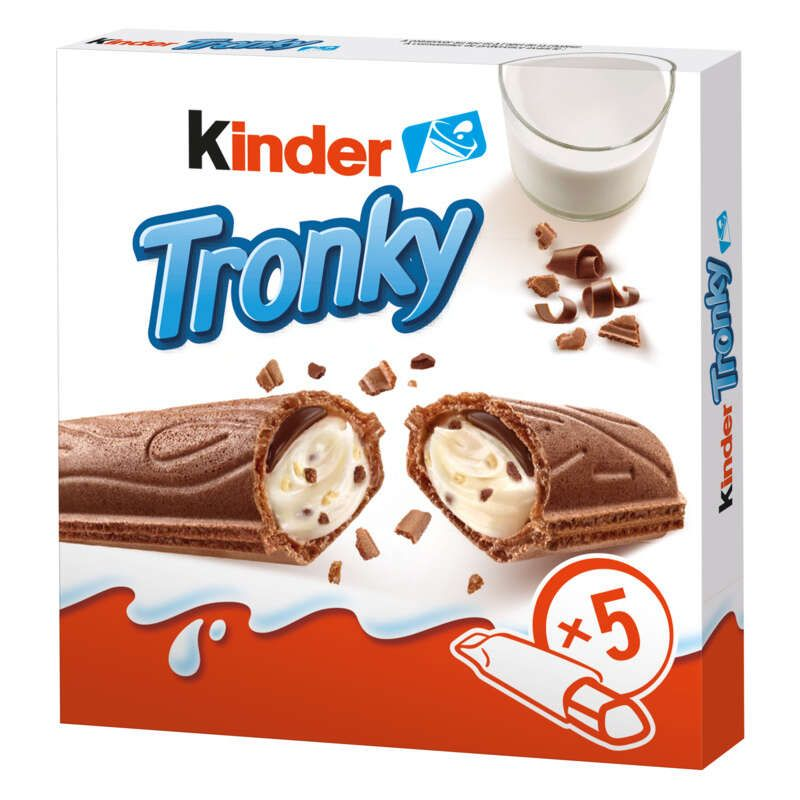 Kinder Tronky Biscuits Fourrés Chocolat au Lait x5 90g