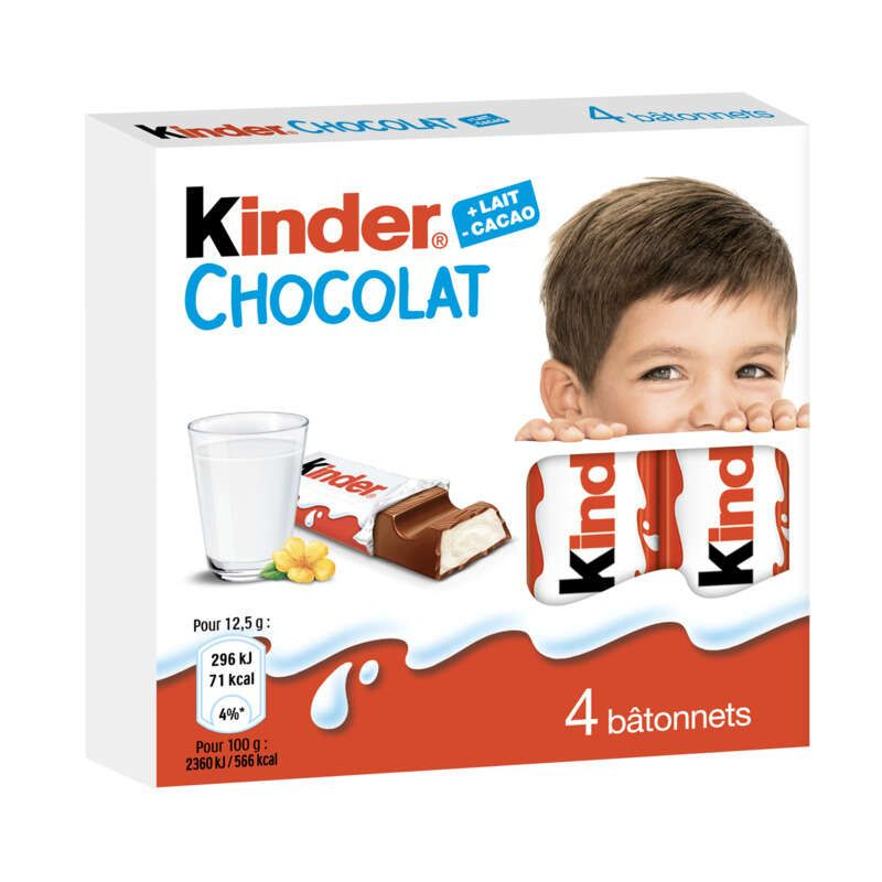 Kinder Chocolat 4 Batonnets 50g