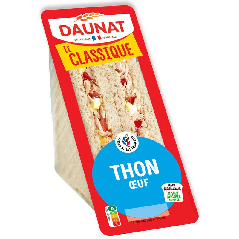 Daunat Sandwich Thon Oeuf 160 g