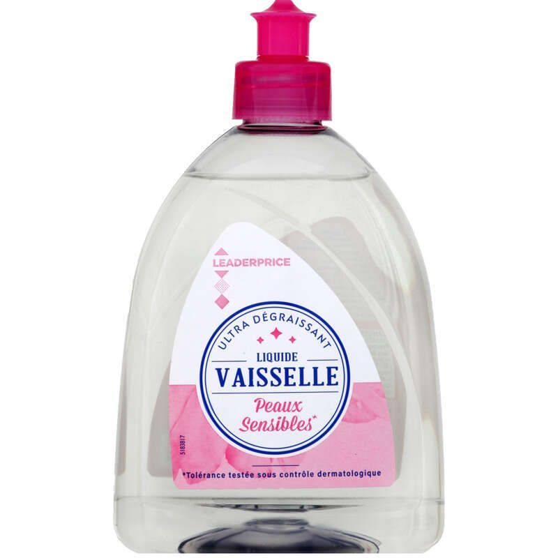 Leader Price Liquide vaisselle Peaux sensibles 500ml