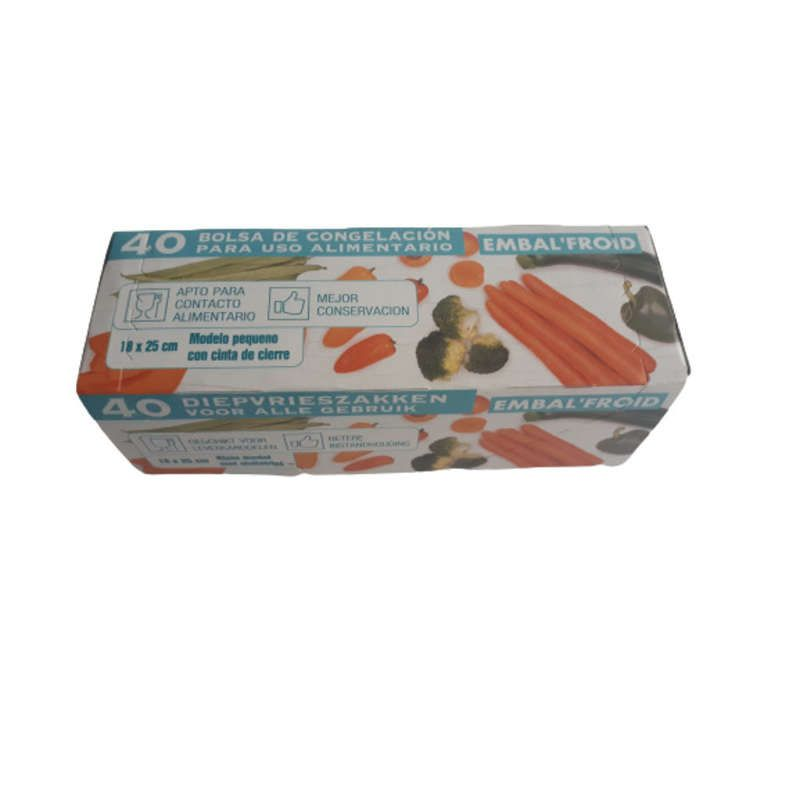 Embal'Froid Sac Congélation avec Lien de Fermeture Petit Modèle x40