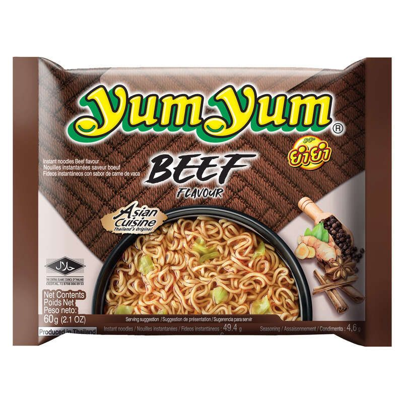 Yum Yum Nouilles Instantanées Halal Saveur Boeuf 60g