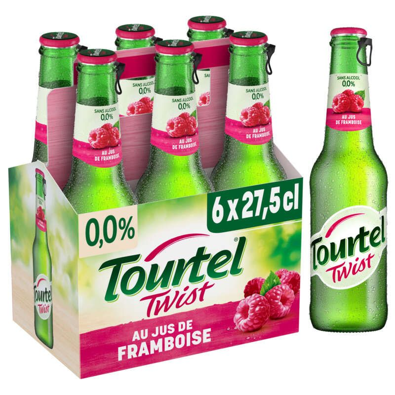 Tourtel Twist Bière sans Alcool au Jus de Framboise 6x27,5cl