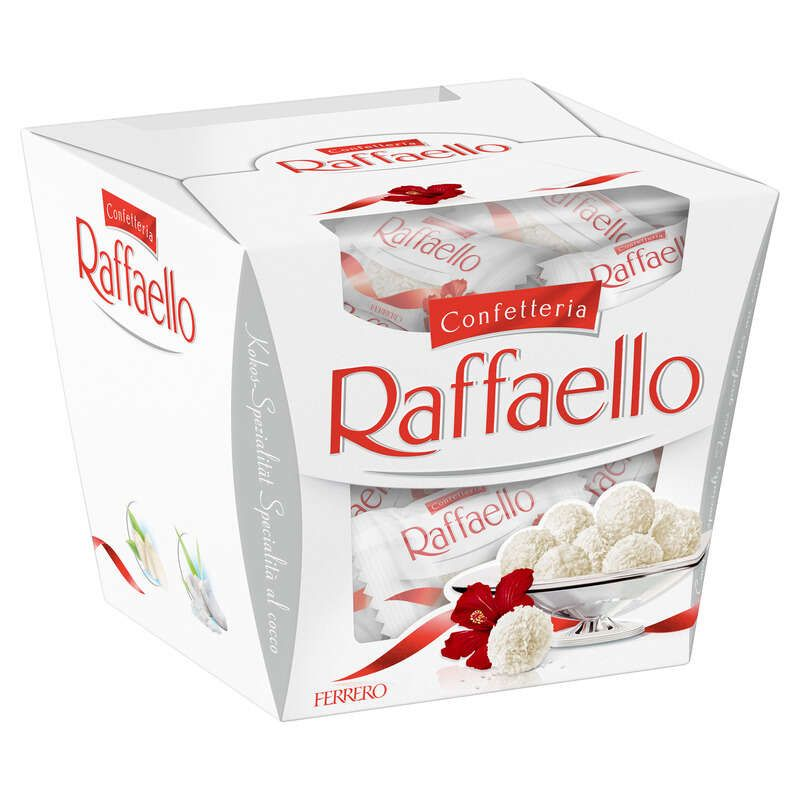 Raffaello Fines x18 Gaufrettes Enrobées De Noix De Coco Fourrées 180g