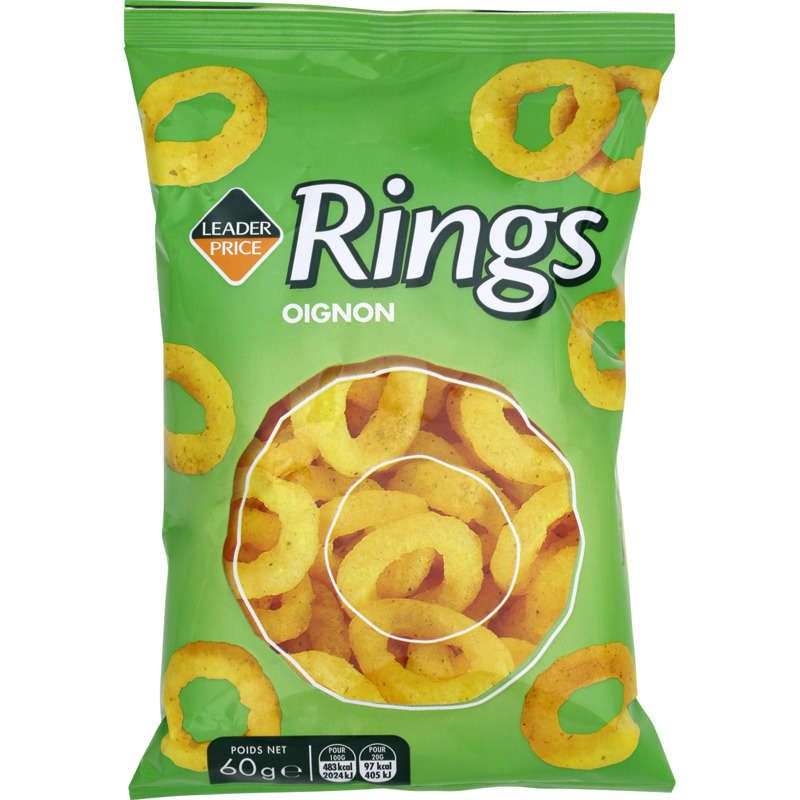 Leader Price Snack Rings Oignon 60g