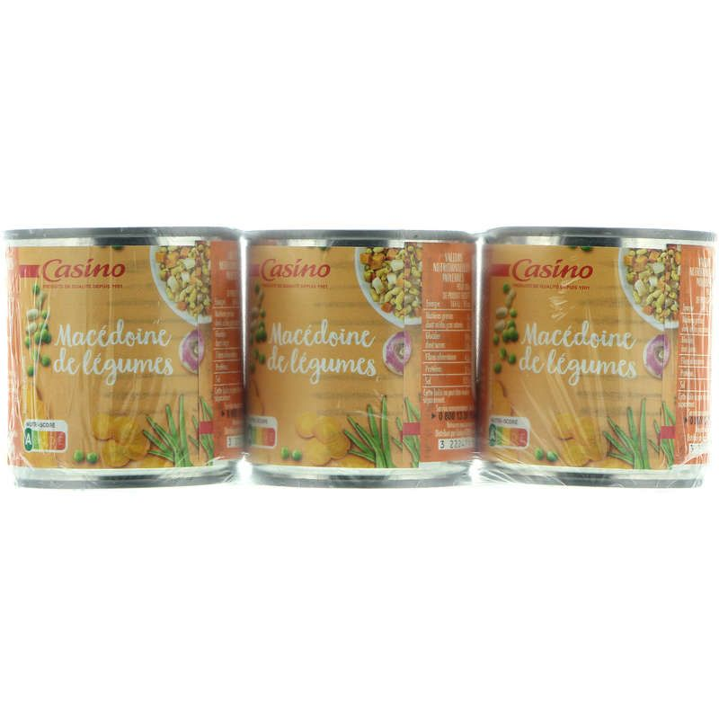 Casino Macédoine de légumes 3 x 130g