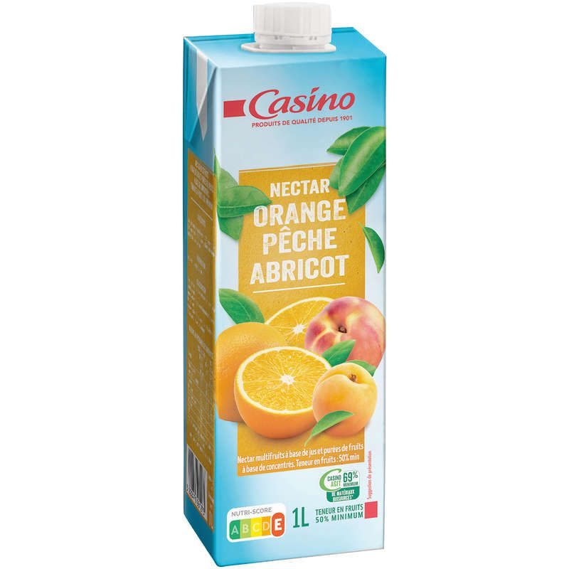 Casino Nectar Orange Pêche Abricot - 1L