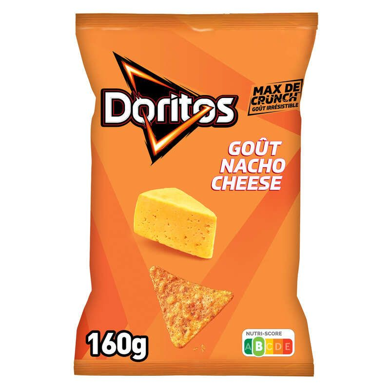 Doritos Chips Tortilla Goût Nacho Cheese 160g