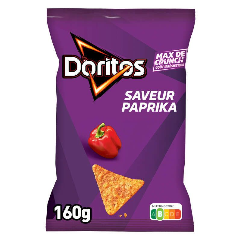 Doritos Chips Tortilla Goût Paprika 160g