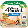 Fleury Michon Blanc De Poulet -25% De Sel x2