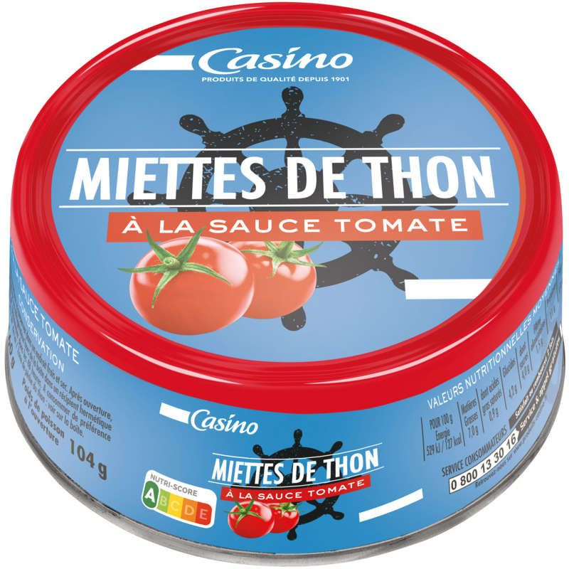 Casino Miettes de thon à la tomate - 160g