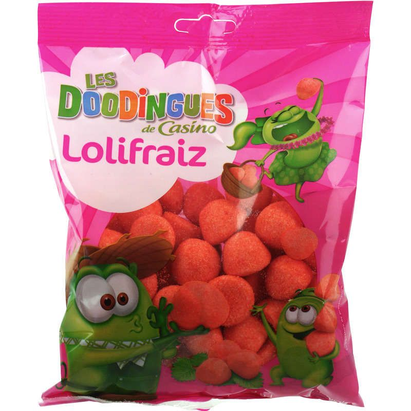 Les Doodingues Lolifraiz - Bonbons fraises - 250g