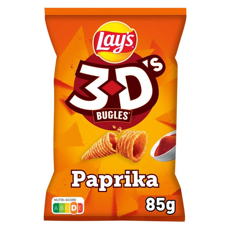 Lay's 3D's Biscuits Apéritifs Goût Paprika 85g