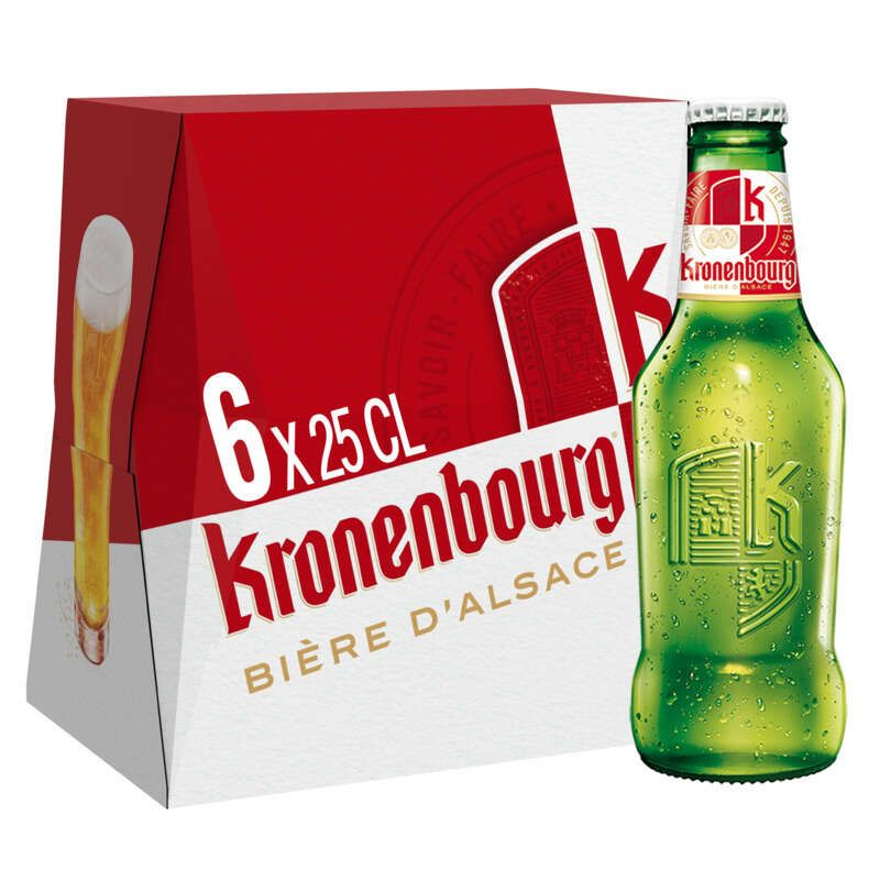 Kronenbourg Bière Blonde d'Alsace 6x25cl