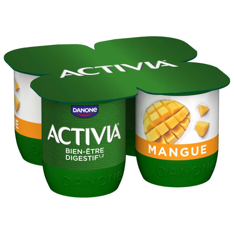 Activia Yaourt Aux Fruits Mangue Bifidus 4x125g