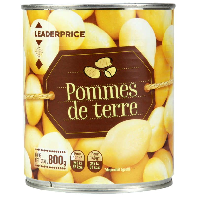 Leader price pommes de terre 800g