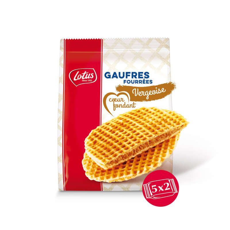 Lotus Bakeries Gaufres Cœur Fondant Vergeois 310g