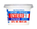 Monoprix Crème fraîche 30%matiere grasse 20cl