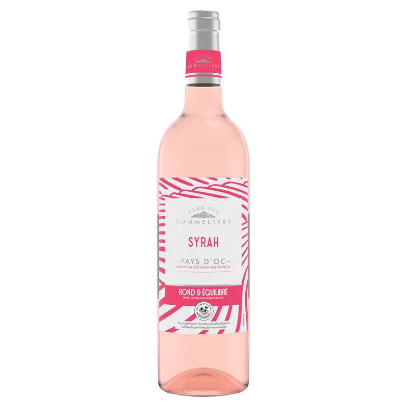 Club Des Sommeliers Syrah - Pays d'Oc - Vin rosé - 75cl