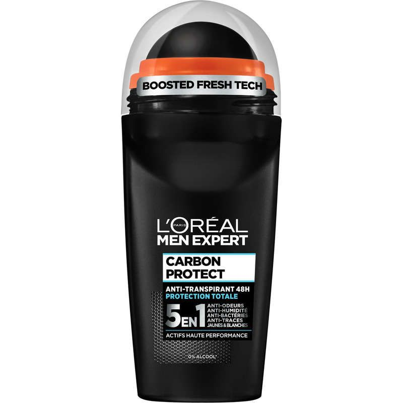 L'Oréal Paris Men Expert Déodorant Homme Bille 48h Carbon Protect 5en1 50ml
