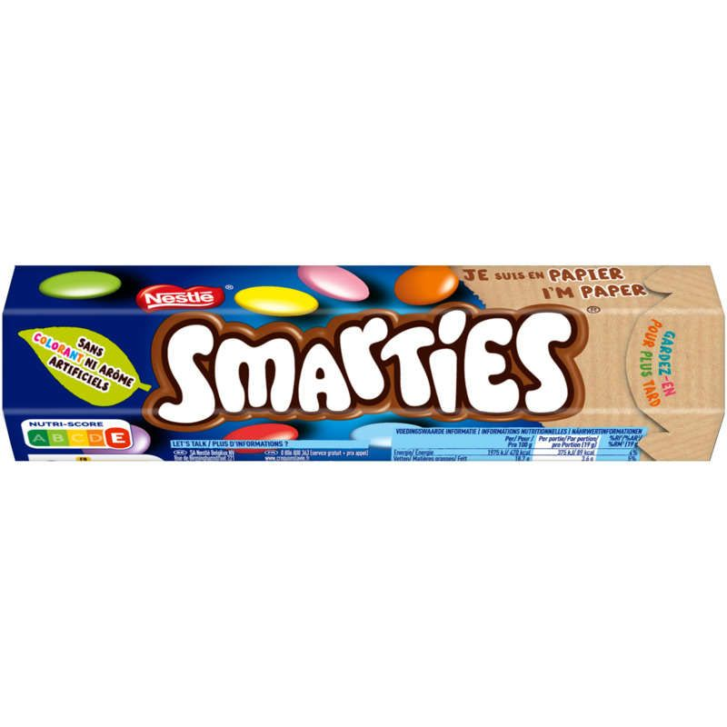 Smarties Bonbons Chocolatés Tube x1 38g