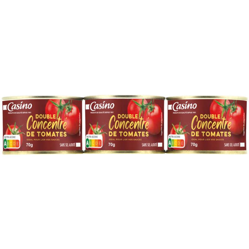 Casino Double concentré de tomates - 3x70g
