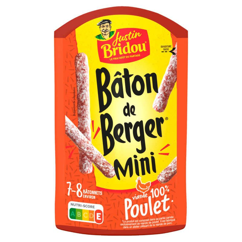 Justin Bridou Bâton de Berger Mini 100% Poulet x10 80g