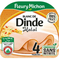 Fleury Michon Blanc de Dinde Halal  x4 Tranches 130g