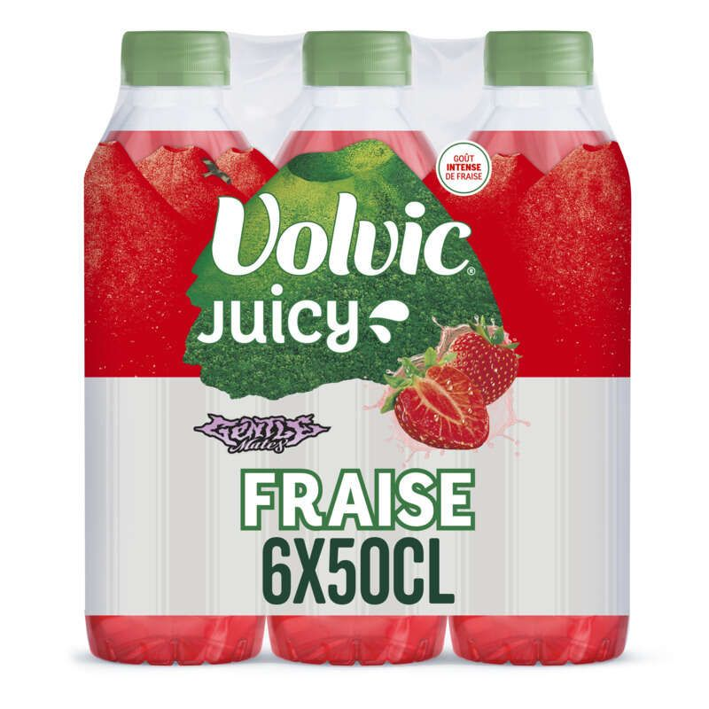Volvic Juicy boisson au jus de Fraise 6x50cl