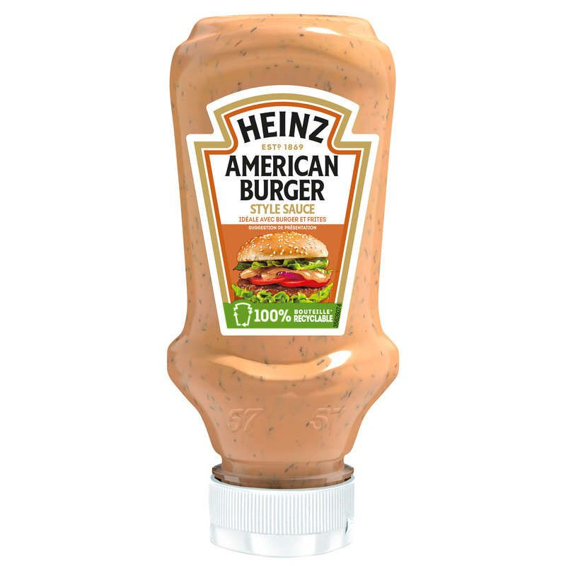 Heinz American Burger Sauce Flacon Souple Top Down 230g