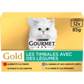 Purina Gourmet Gold Les Timbales Multi Variétés Aux Légumes 12x85g