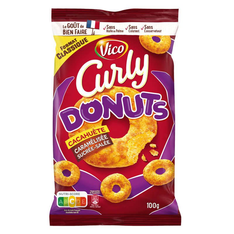 Curly Donuts Cacahuète Caramélisée Sucrée-Salée 100g