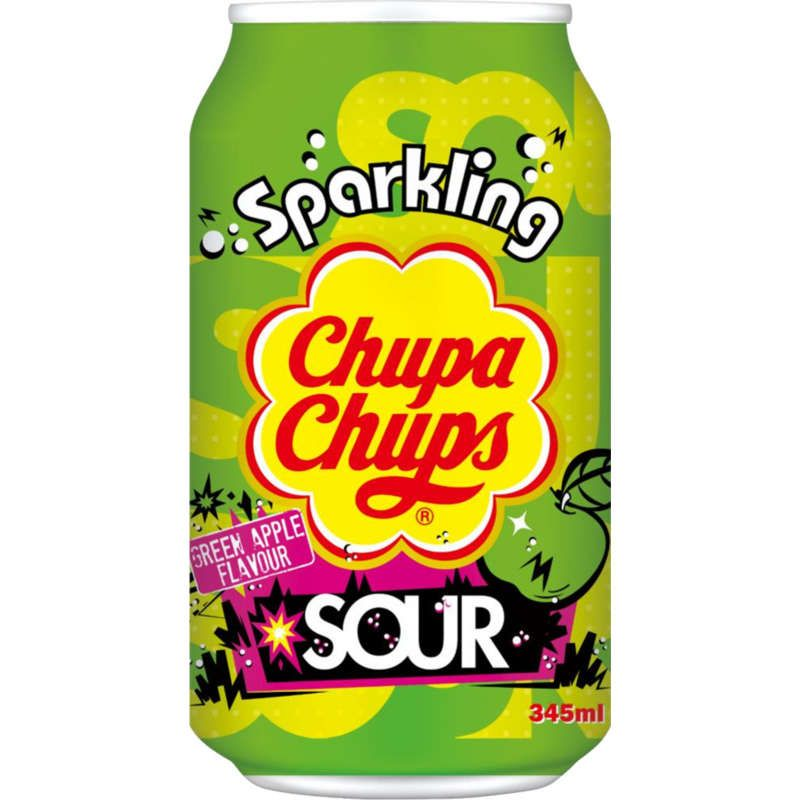 Chupa Chups Soda Green Apple Sour 345ml