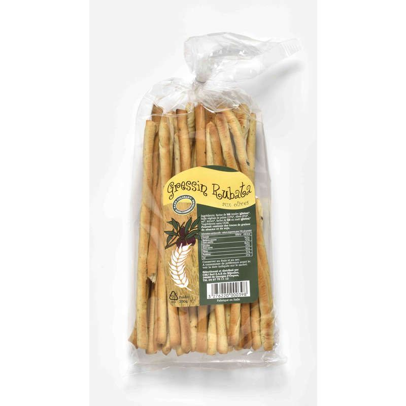 Gressin Rubata aux Olives 250g