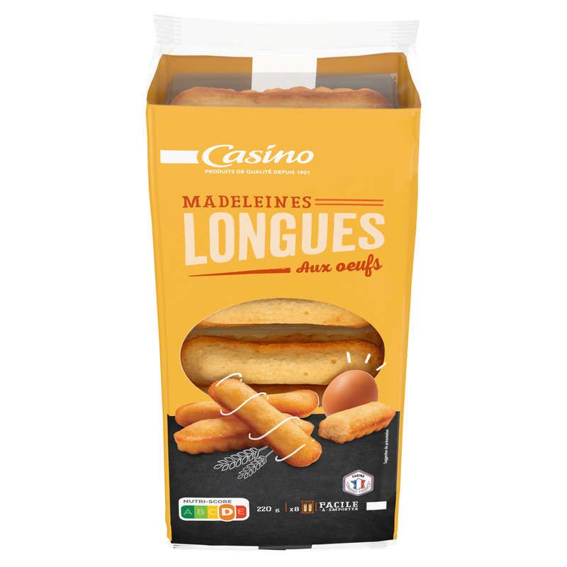 Casino Madeleines Longues 220g
