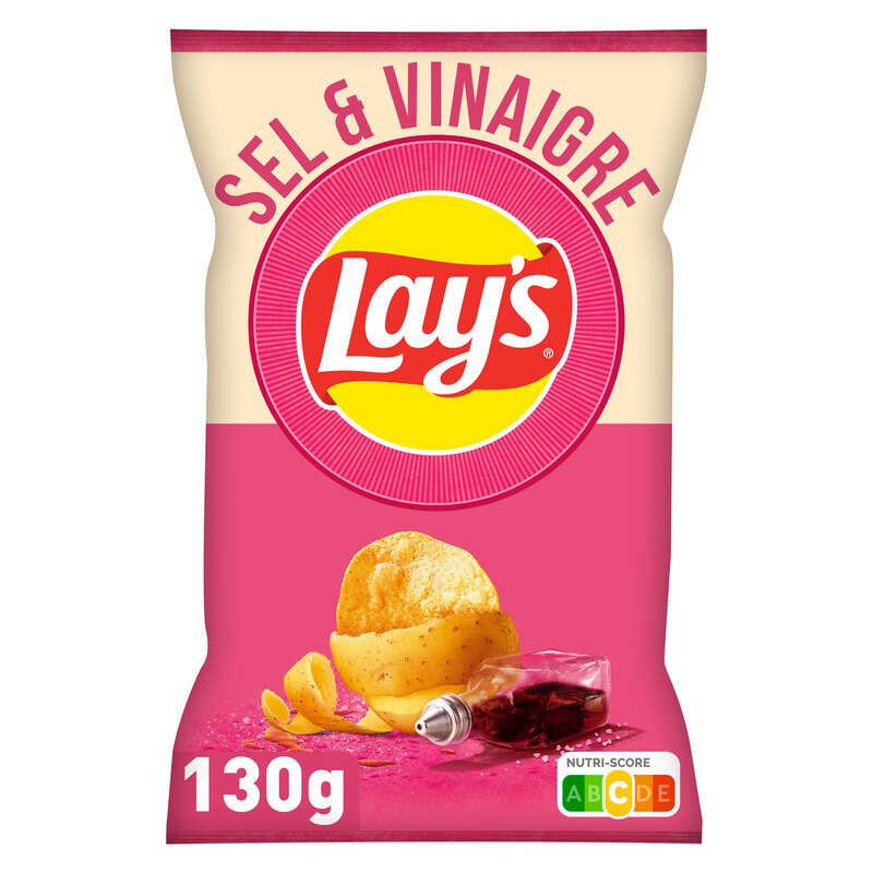 Lay's Chips Saveur Sel et Vinaigre 130g