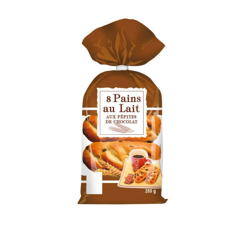 Pains au Lait aux Pépites de Chocolat 280g