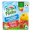 Pom'Potes Compote Pomme Fraise 4x90g