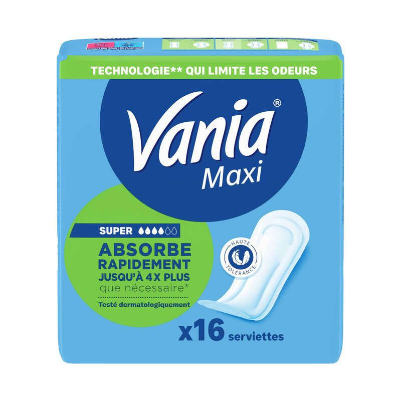Vania Serviettes Super Maxi Confort x16