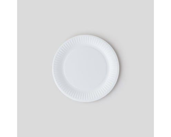 Monoprix maison Assiettes Blanches en Carton 18cm x50