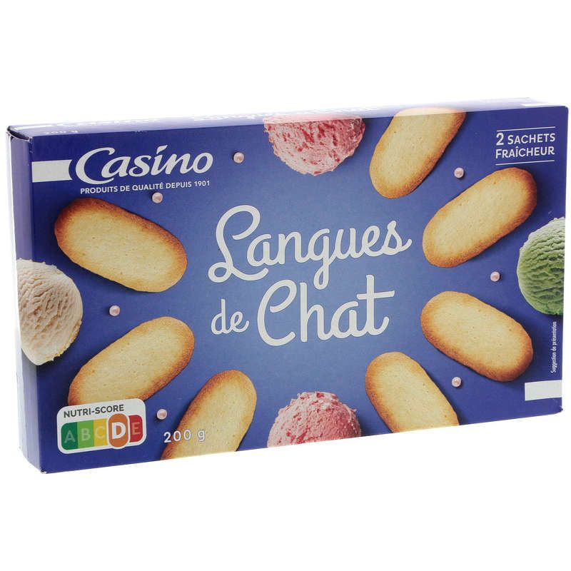Casino Biscuits - Langues de chat - 200g