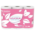 Casino Papier Toilette - Douceur - Double Épaisseur - Blanc - x6