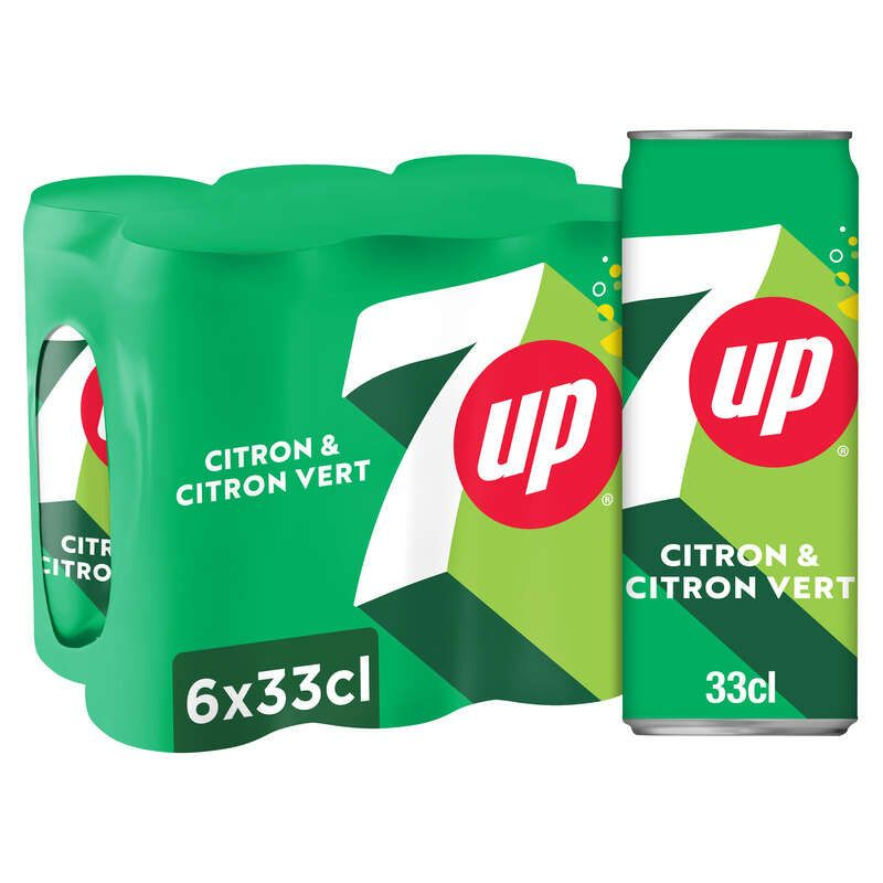 7UP Soda au Citron & Citron Vert 6x33cl